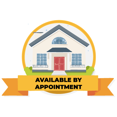Avaialble By Appointment badge